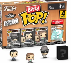 Designer Vinyl>The Office - Dwight the Strangler, Michael, Pam & Mystery Bitty Pop! Vinyl Figure 4-Pack