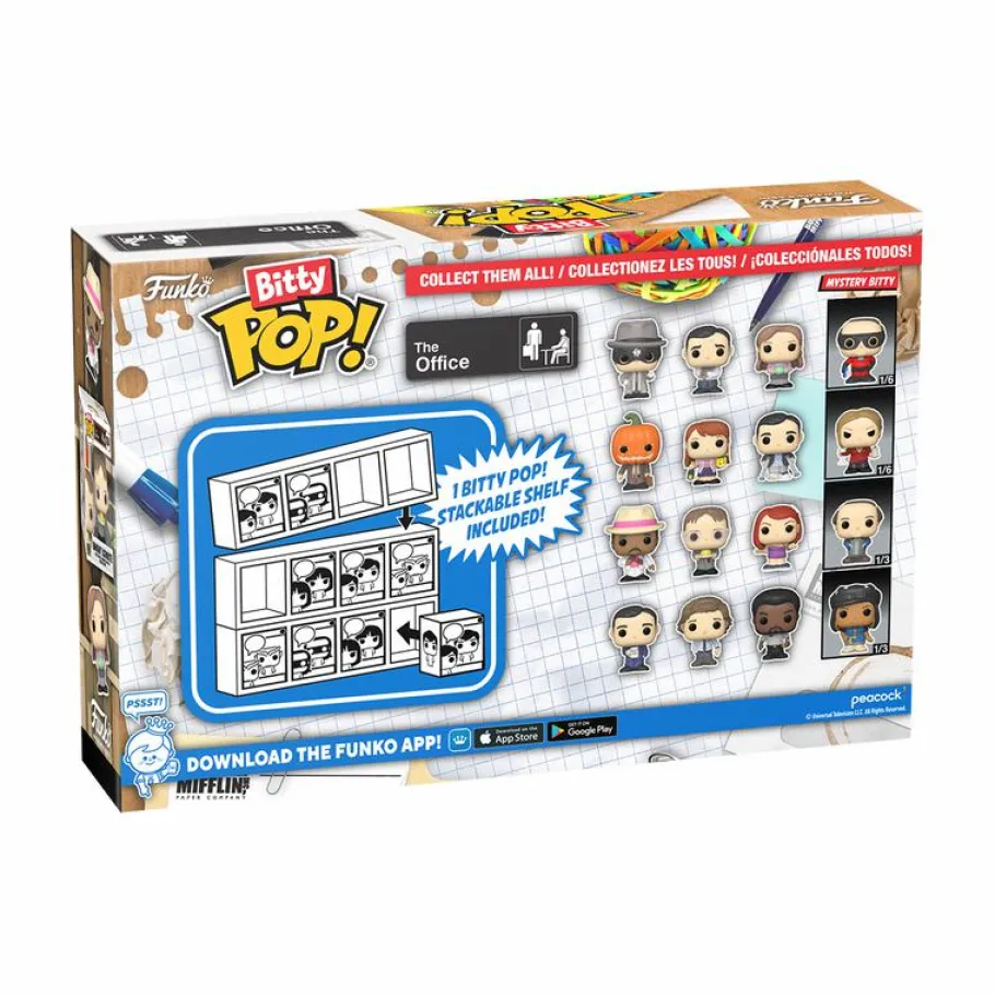 Designer Vinyl>The Office - Michael, Jim, Darryl & Mystery Bitty Pop! Vinyl Figure 4-Pack
