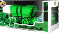 Pop! Deluxe>Oregon Trail, The The Oregon Trail - Oxen & Wagon (Green & Black) Pop! Rides Vinyl Figure (Popcultcha Exclusive)