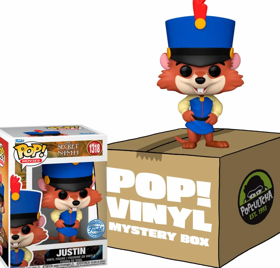 Collector & Mystery Boxes>Secret of NIMH, The The Secret of NIMH - Justin Mystery Box (Includes Justin & 3 Exclusive Pop! Vinyl Figures)