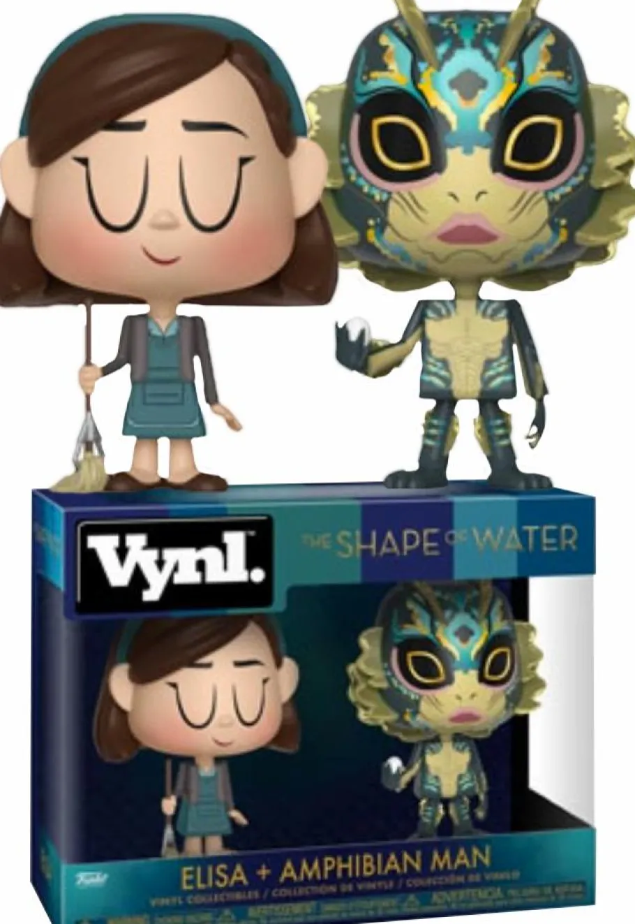 Designer Vinyl>The Shape Of Water - Elisa & Amphibian Man Vynl. Vinyl Figure 2-Pack