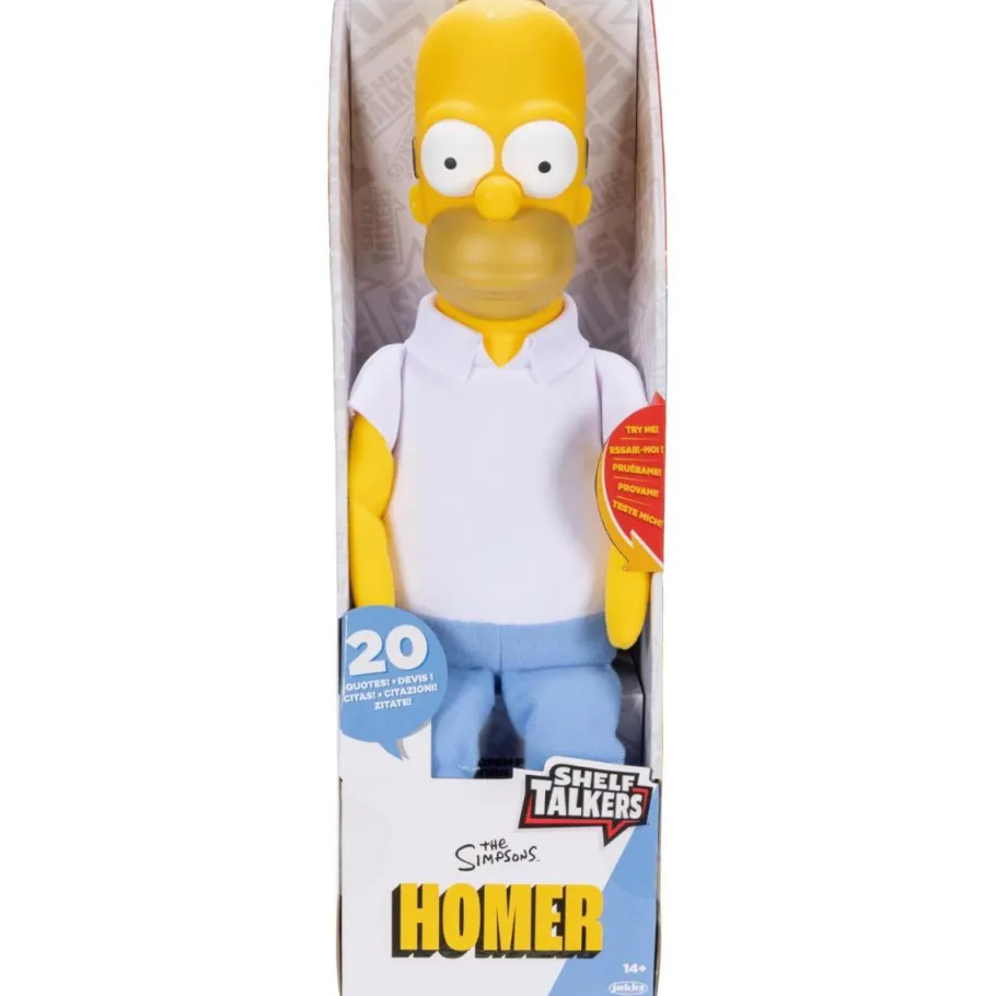 Designer Plush>The Simpsons - Homer Simpson Shelf Talkers 12" Talking Doll