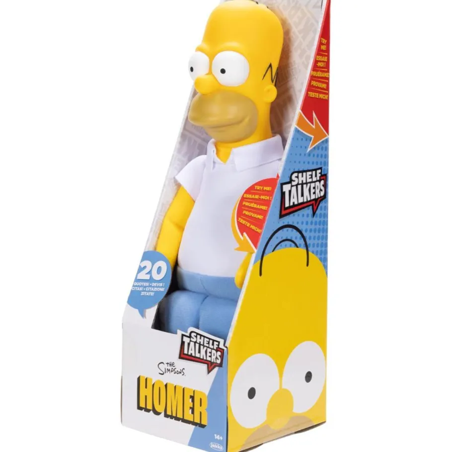 Designer Plush>The Simpsons - Homer Simpson Shelf Talkers 12" Talking Doll