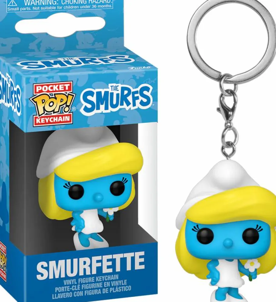 Standard Pop!>Smurfs The (1981) - Smurfette Pocket Pop! Keychain
