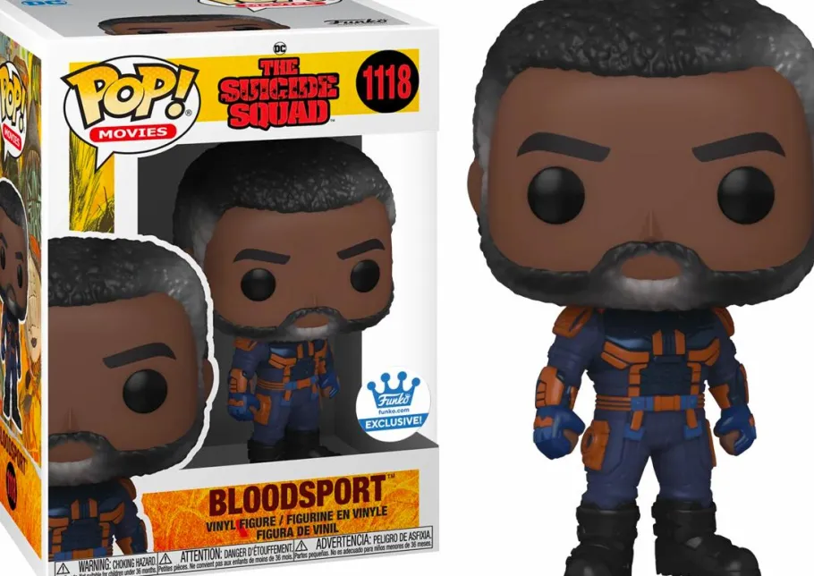 Standard Pop!>Suicide Squad The (2021) - Bloodsport Unmasked Pop! Vinyl Figure (Funko / Popcultcha Exclusive)