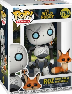 Standard Pop!>The Wild Robot (2024) The Wild Robot - Roz with Fink & Brightbill Pop! Vinyl Figure