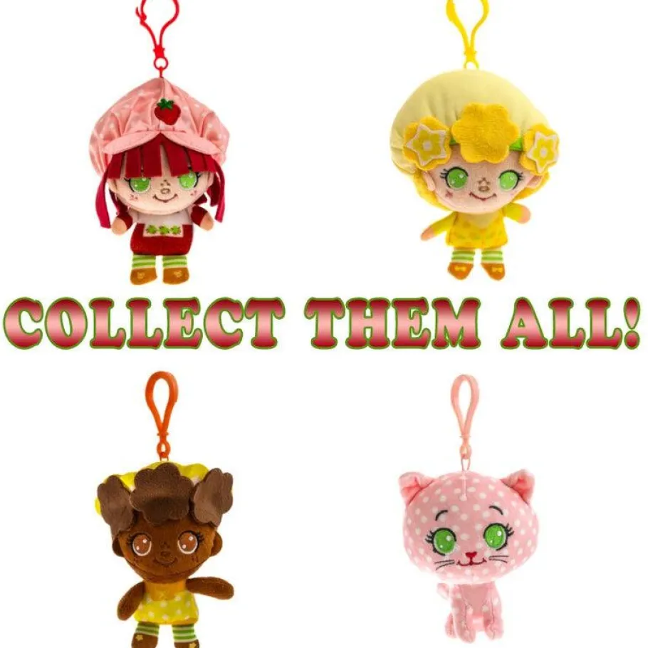 Designer Plush>Strawberry Shortcake The World of (1980) - Custard Cheebee Scented 4" Backpack Clip-On Plush