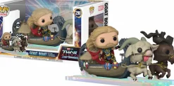 Pop! Rides & Town>Thor 4: Love and Thunder - , Toothgnasher & Toothgrinder with Goat Boat Pop Rides Vinyl Figure
