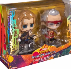 Designer Vinyl>Thor 3: Ragnarok - & Stan Lee Cameo Cosbaby (S) Hot Toys Figure 2-Pack
