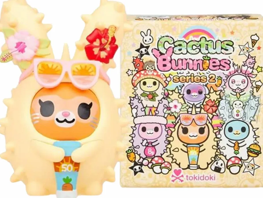 Blind Box>Tokidoki - Cactus Bunnies Series 2 Blind Box Vinyl Figure (Display of 6)