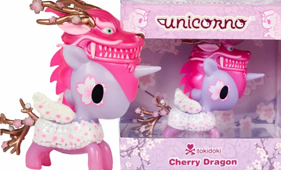 Designer Vinyl>Tokidoki - Cherry Dragon Unicorno Vinyl Figure