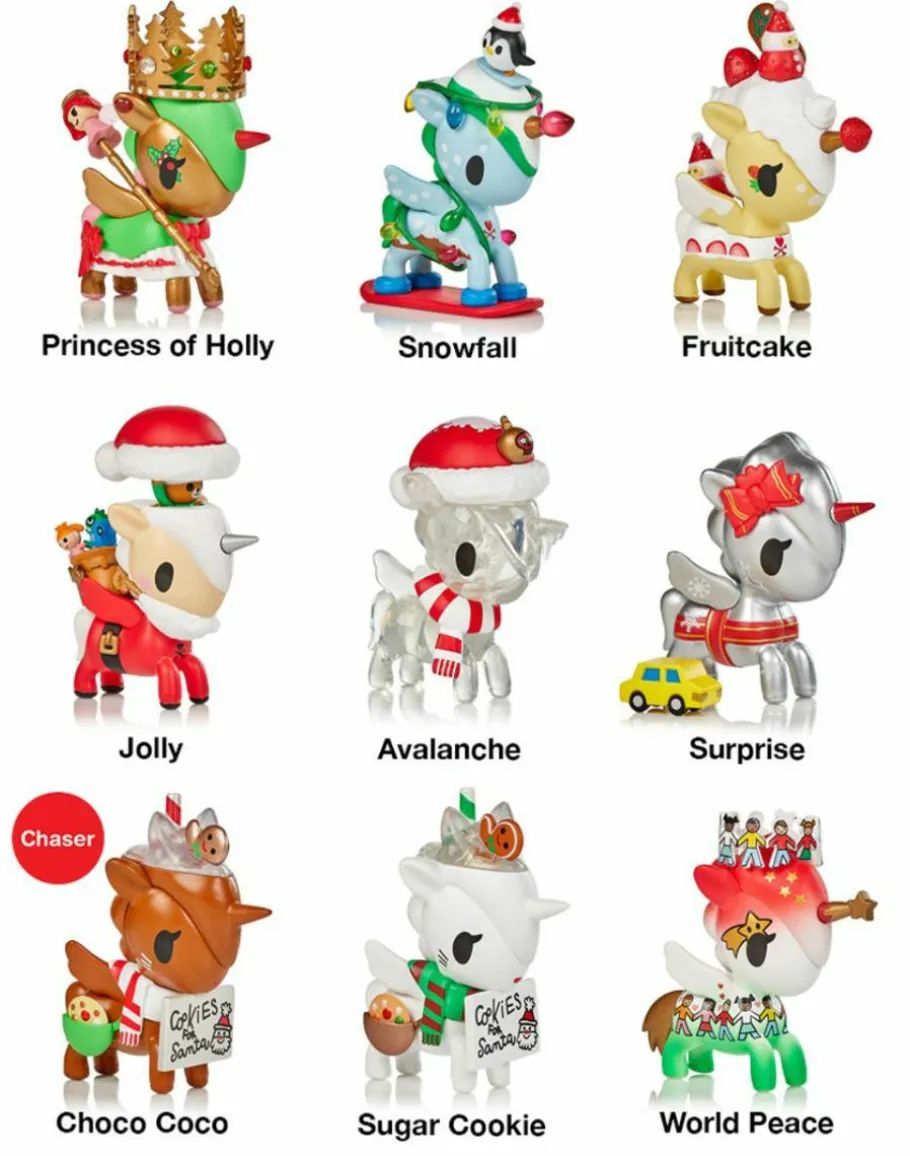 Blind Box>Tokidoki - Holiday Unicorno Series 4 Blind Box Vinyl Figure (Single Unit)