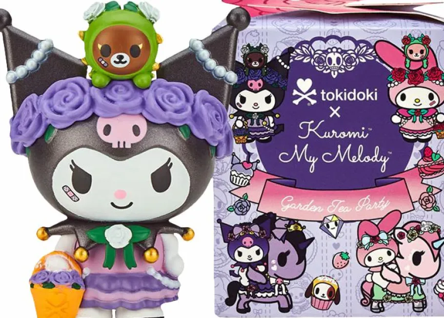 Blind Box>Tokidoki x Kuromi & My Melody - Garden Tea Party Blind Box Vinyl Figure (Display of 8)