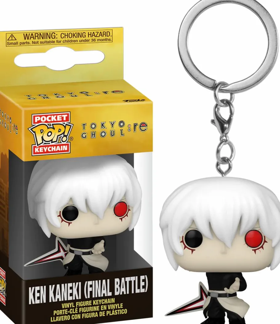 Pop! Keychains>Tokyo Ghoul :re - Ken Kaneki (Final Battle) Pocket Pop! Keychain