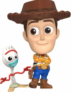 Cosbaby>Hot Toys Toy Story 4 - Woody with Forky Cosbaby Bobble-Head Figure 2-Pack