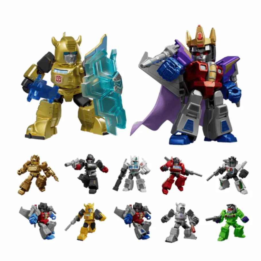 Blind Box>Transformers - Defender Version 02 The Overthrow Blind Box Articulated Model Kit (Display of 12)