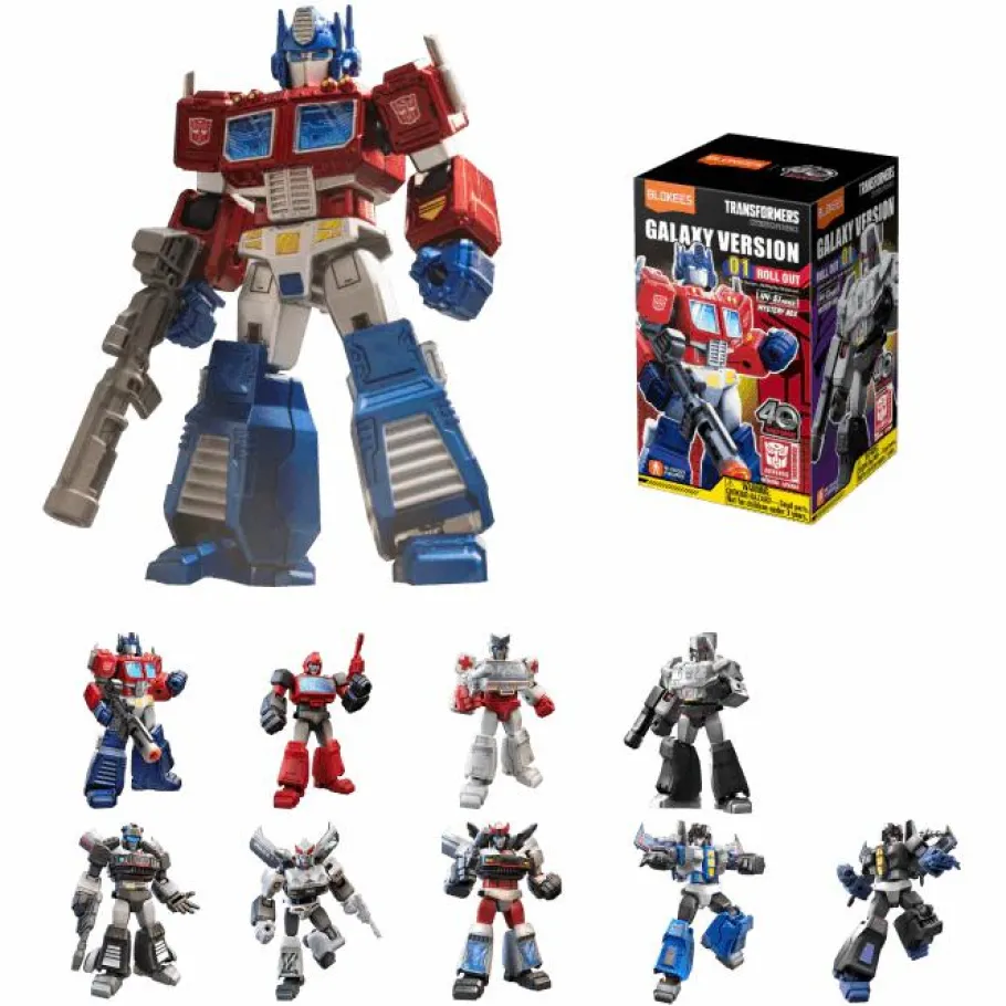 Blind Box>Transformers - Galaxy Version 01 Roll Out Blind Box Articulated Model Kit (Display of 9)