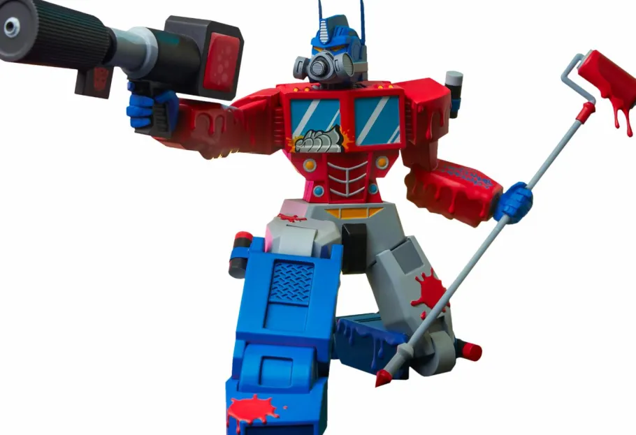 Designer Vinyl>Transformers - Optimus Prime 9” Vinyl Figure by Sket One