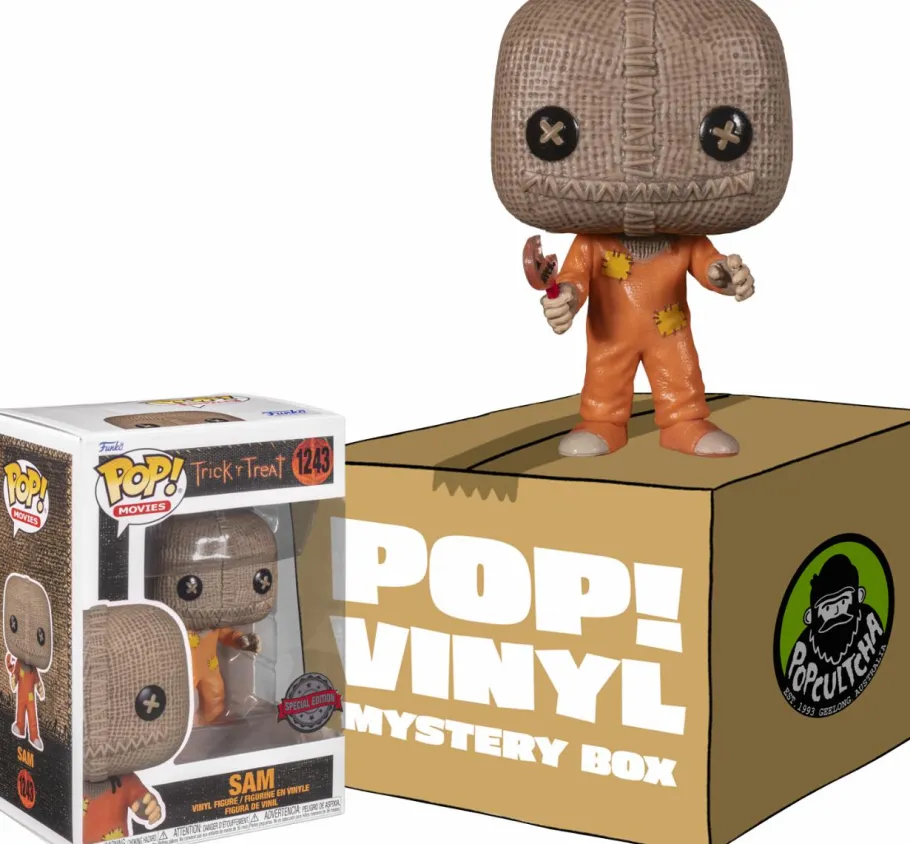 Collector & Mystery Boxes>Trick 'r Treat Trick ‘r Treat - Sam with Lollipop Mystery Box (Includes Sam & 3 Mystery Exclusive Pop! Vinyl Figures) (Funko / Popcultcha Exclusive)