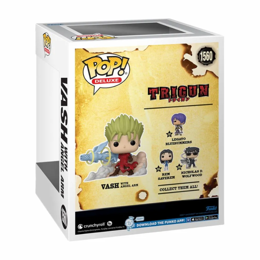 Pop! Deluxe>Trigun - Vash with Angel Arm Glow-in-the-Dark Pop! Deluxe Vinyl Figure