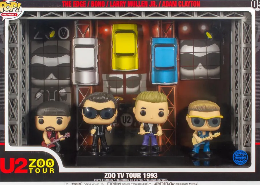 Pop! Deluxe>U2 - Zoo TV 1993 Tour Deluxe Pop! Moment Vinyl Figure 4-Pack