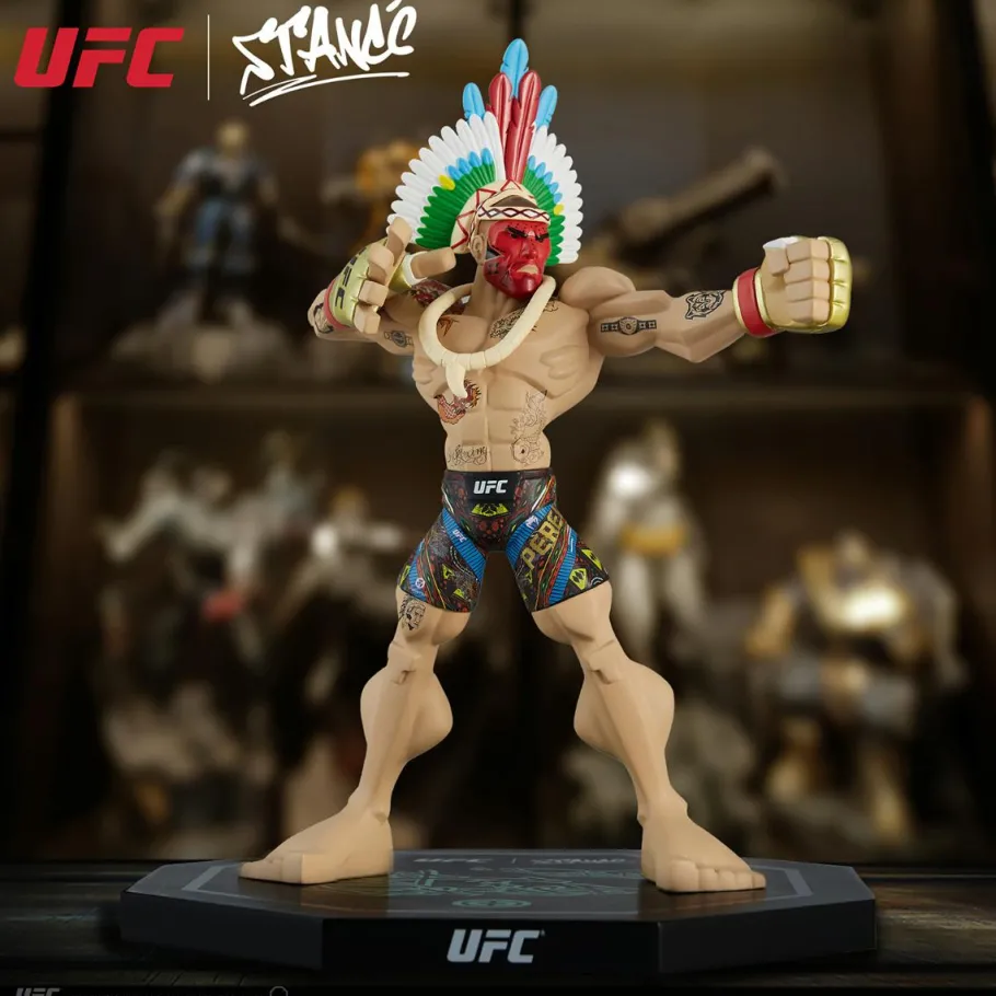 Designer Vinyl>UFC - Alex Pereira Bow & Arrow Tribal Pose with Headdress Limited Edition 11" Vinyl Figure by Tracy Tubera
