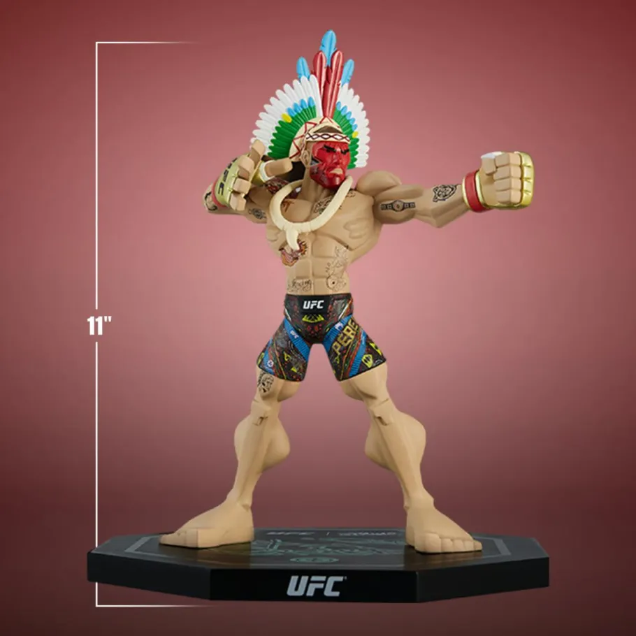 Designer Vinyl>UFC - Alex Pereira Bow & Arrow Tribal Pose with Headdress Limited Edition 11" Vinyl Figure by Tracy Tubera