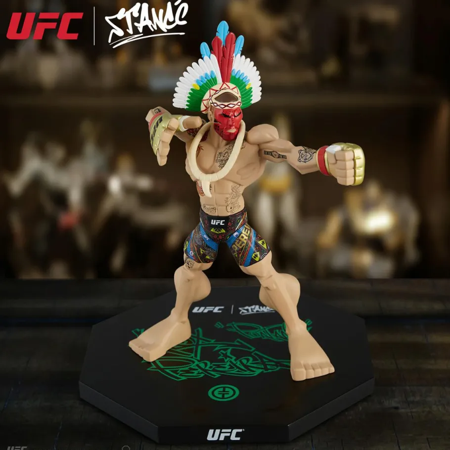 Designer Vinyl>UFC - Alex Pereira Bow & Arrow Tribal Pose with Headdress Limited Edition 11" Vinyl Figure by Tracy Tubera