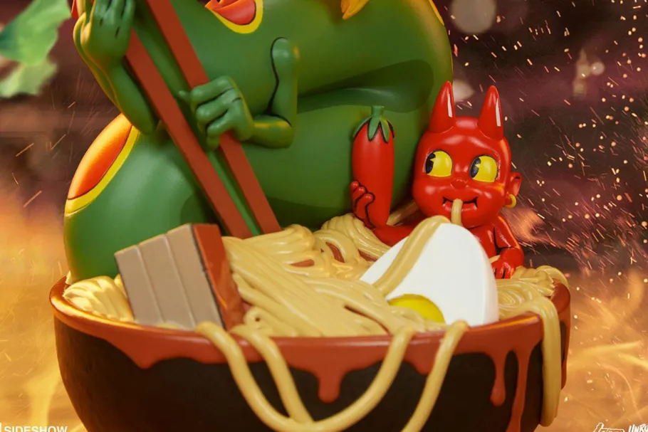 Designer Vinyl>Unruly Industries - Ramen Demon 9” Vinyl Figure by Levi Prewitt