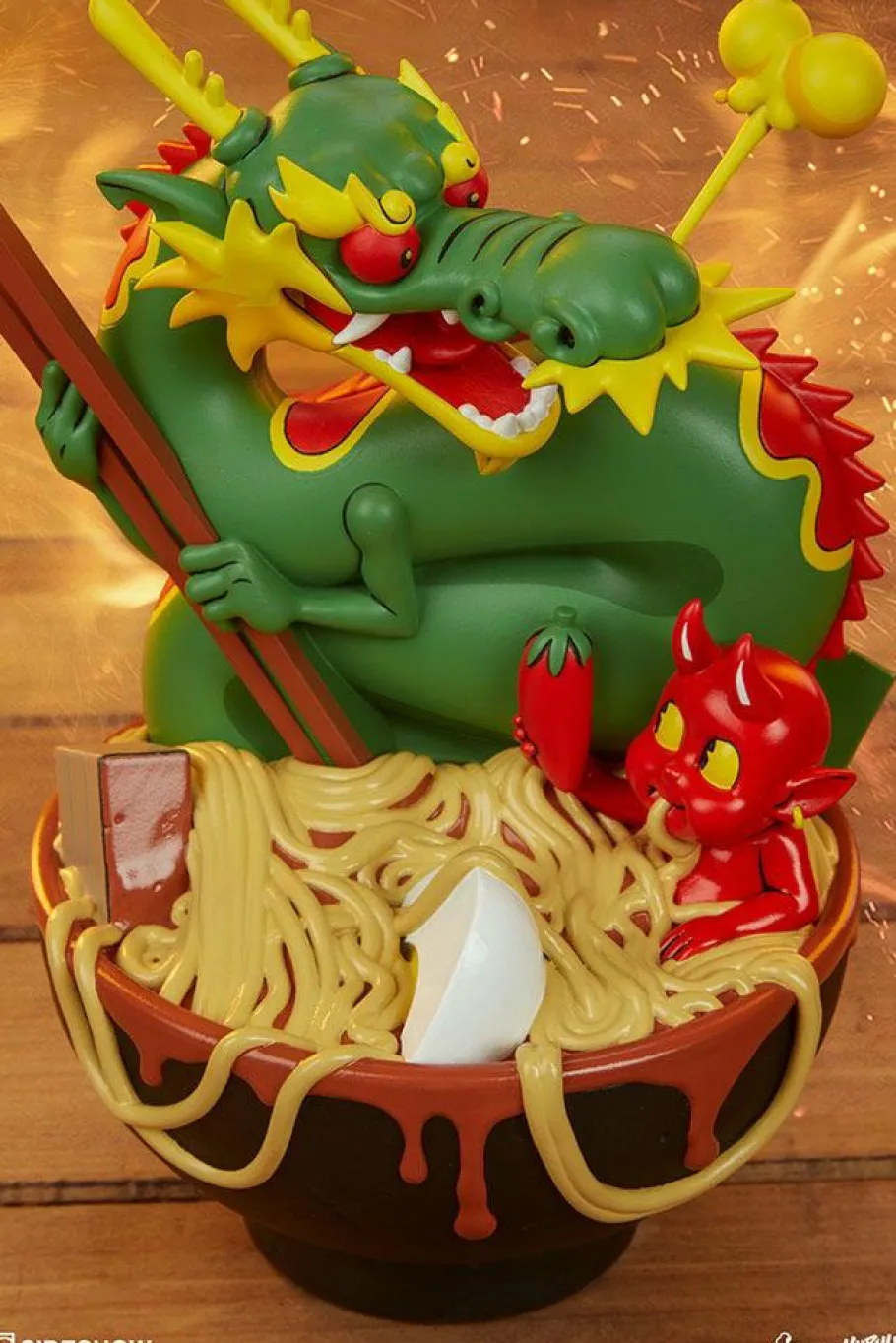 Designer Vinyl>Unruly Industries - Ramen Demon 9” Vinyl Figure by Levi Prewitt