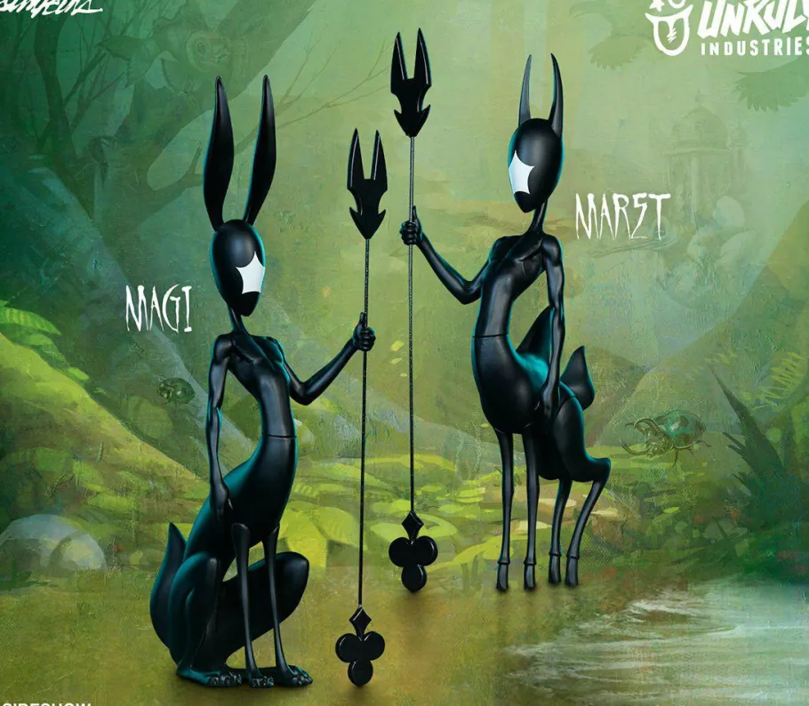Designer Vinyl>Unruly Industries - Starry Knights: Magi & Maret 9” Vinyl Figure Set by Greg “Crayola” Simkins