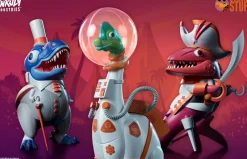 Designer Vinyl>Unruly Industries - Whaleontology 9” Designer Collectable Statue Set by Tom Whalen