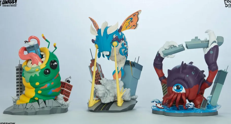 Designer Vinyl>Unruly Industries - Wrath of Wormzilla 6” Vinyl Figure by Mike “Poopbird” Groves