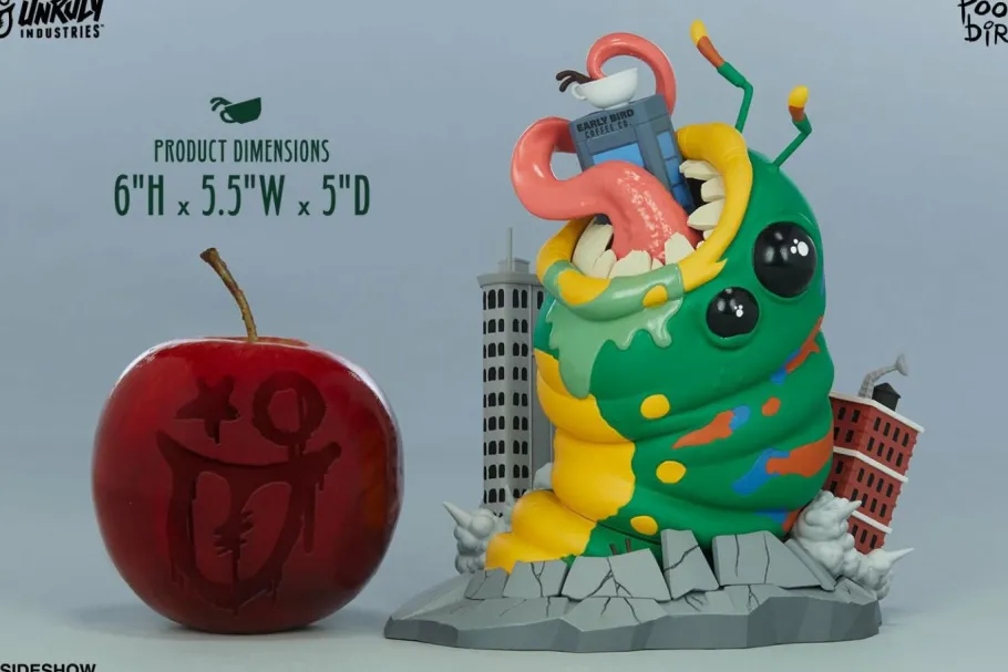 Designer Vinyl>Unruly Industries - Wrath of Wormzilla 6” Vinyl Figure by Mike “Poopbird” Groves