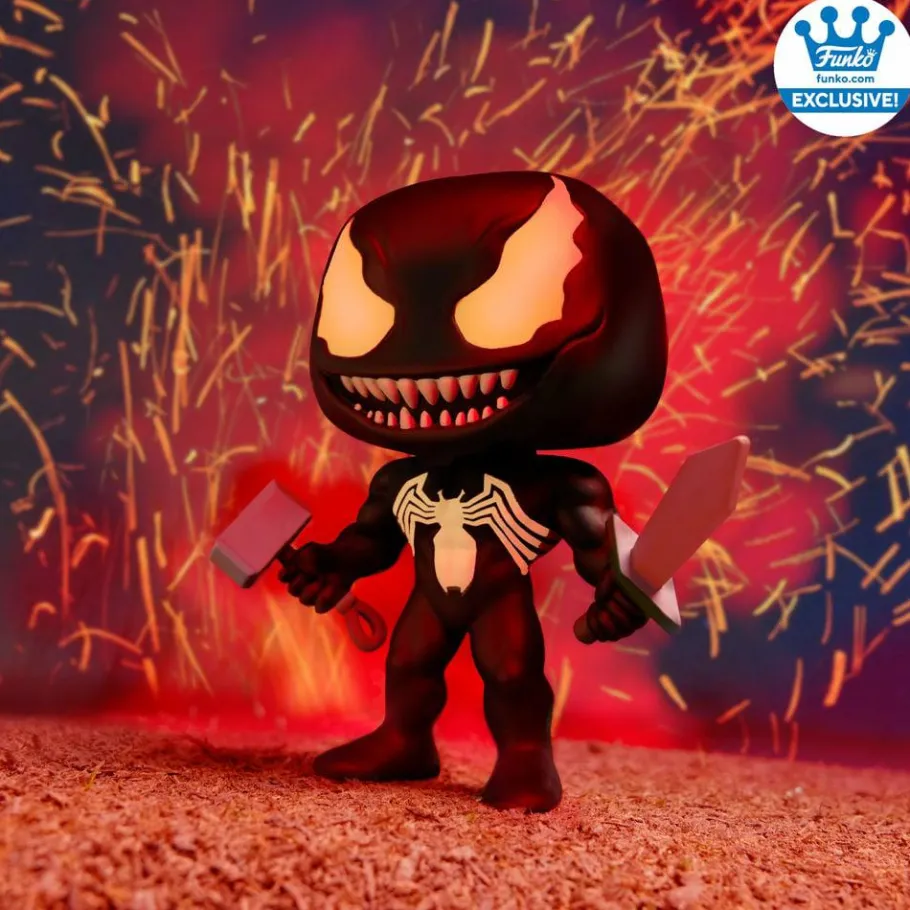 Standard Pop!>Venom - with Mjolnir and Sword Glow-in-the-Dark Pop! Vinyl Figure (Funko / Popcultcha Exclusive)