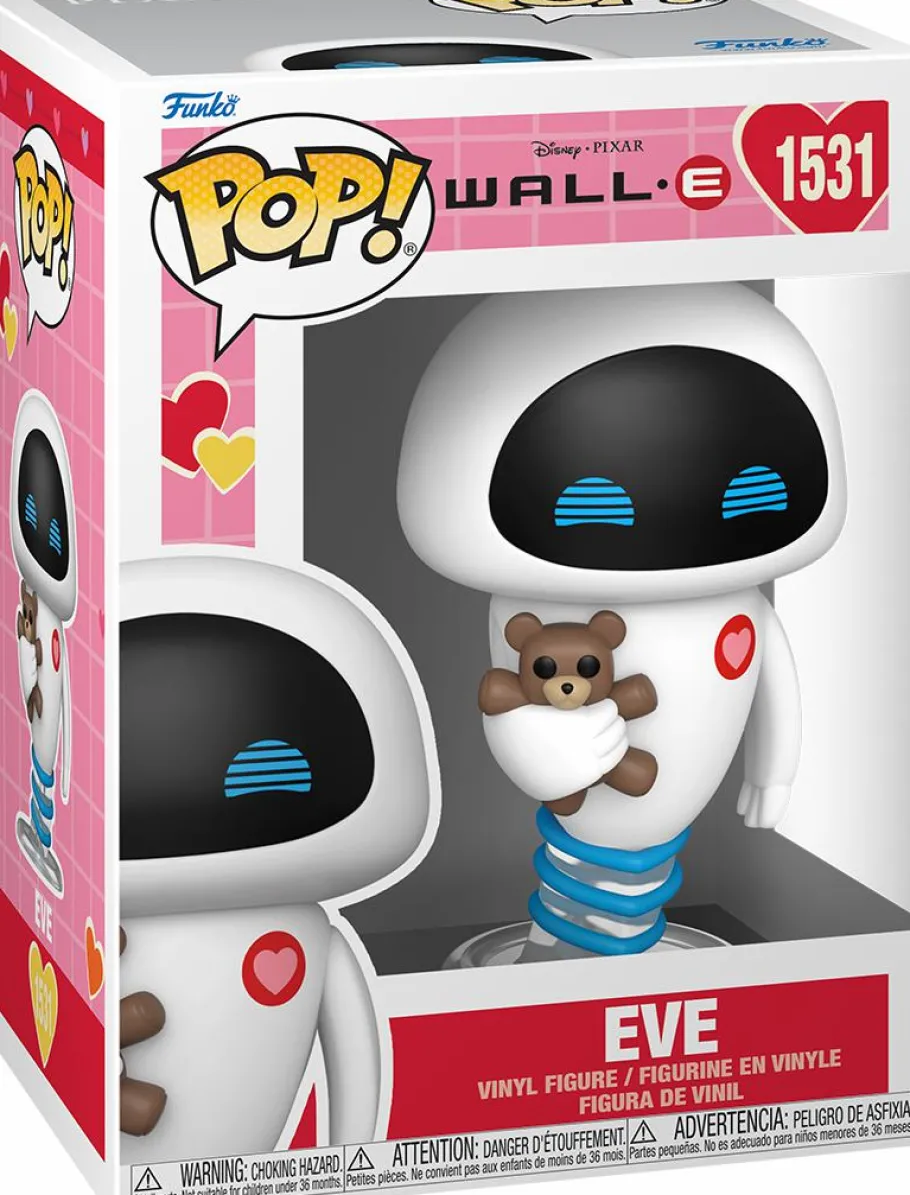 Standard Pop!>Wall-E - EVE with Teddy Bear (Valentine) Pop! Vinyl Figure