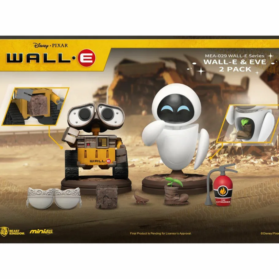 Designer Vinyl>Wall-E - & Eve Mini Egg Attack MEA-029 3” Mini Figure 2-Pack
