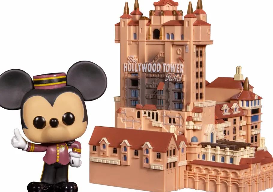 Pop! Rides & Town>Mickey Mouse Walt Disney World: 50th Anniversary - with Hollywood Tower Hotel Pop! Town Vinyl Figure