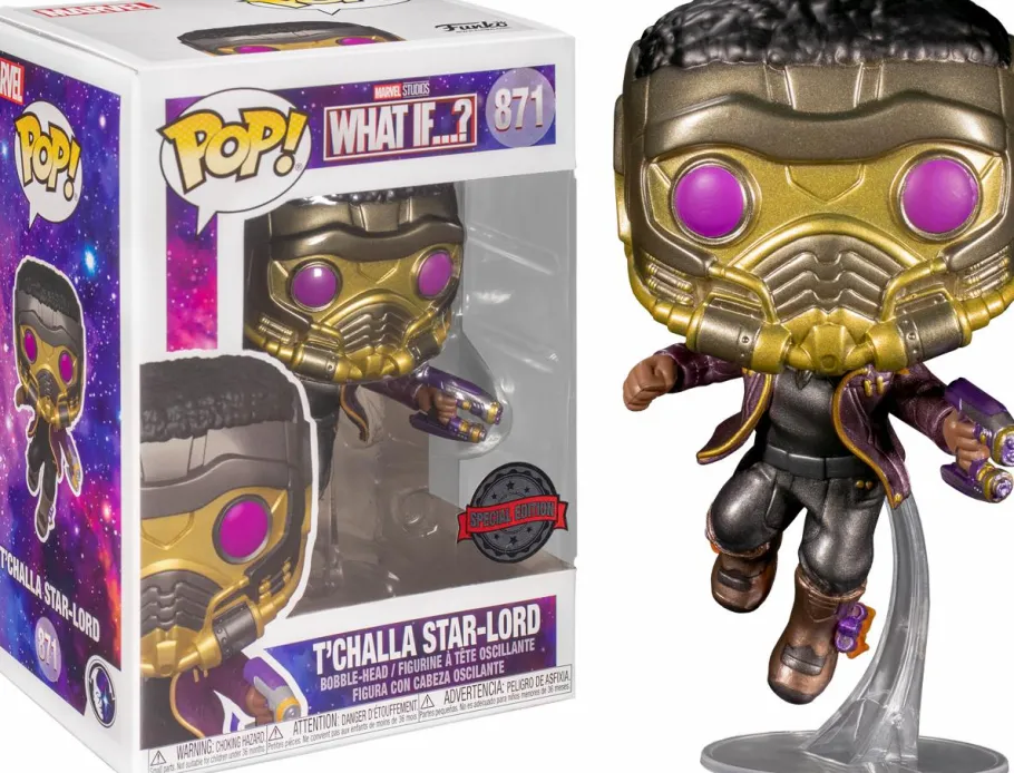 Standard Pop!>What If...? What If…? - T’Challa Star-Lord Metallic Pop! Vinyl Figure