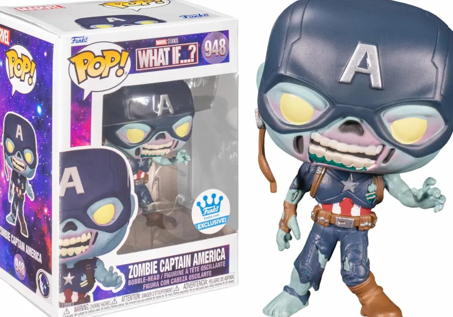 Standard Pop!>What If...? What If…? - Zombie Captain America Pop! Vinyl Figure (Funko / Popcultcha Exclusive)