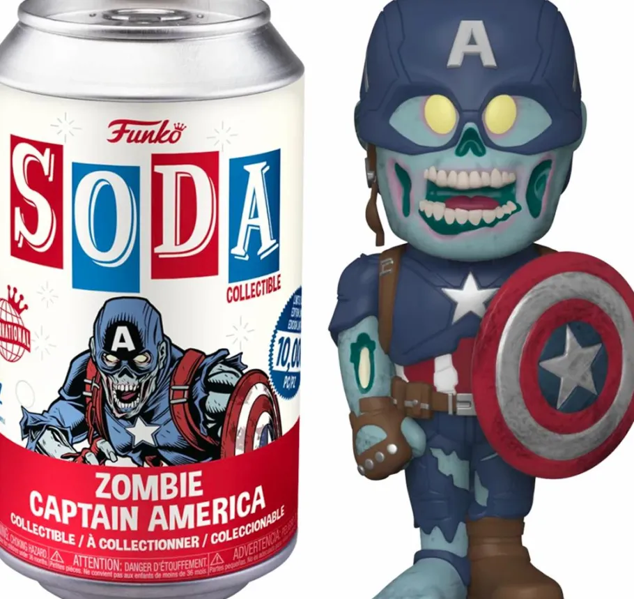 Designer Vinyl>What If...? What If…? - Zombie Captain America Vinyl SODA Figure in Collector Can (International Edition)