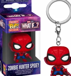 Pop! Keychains>What If...? What If…? - Zombie Hunter Spidey Pocket Pop! Vinyl Keychain