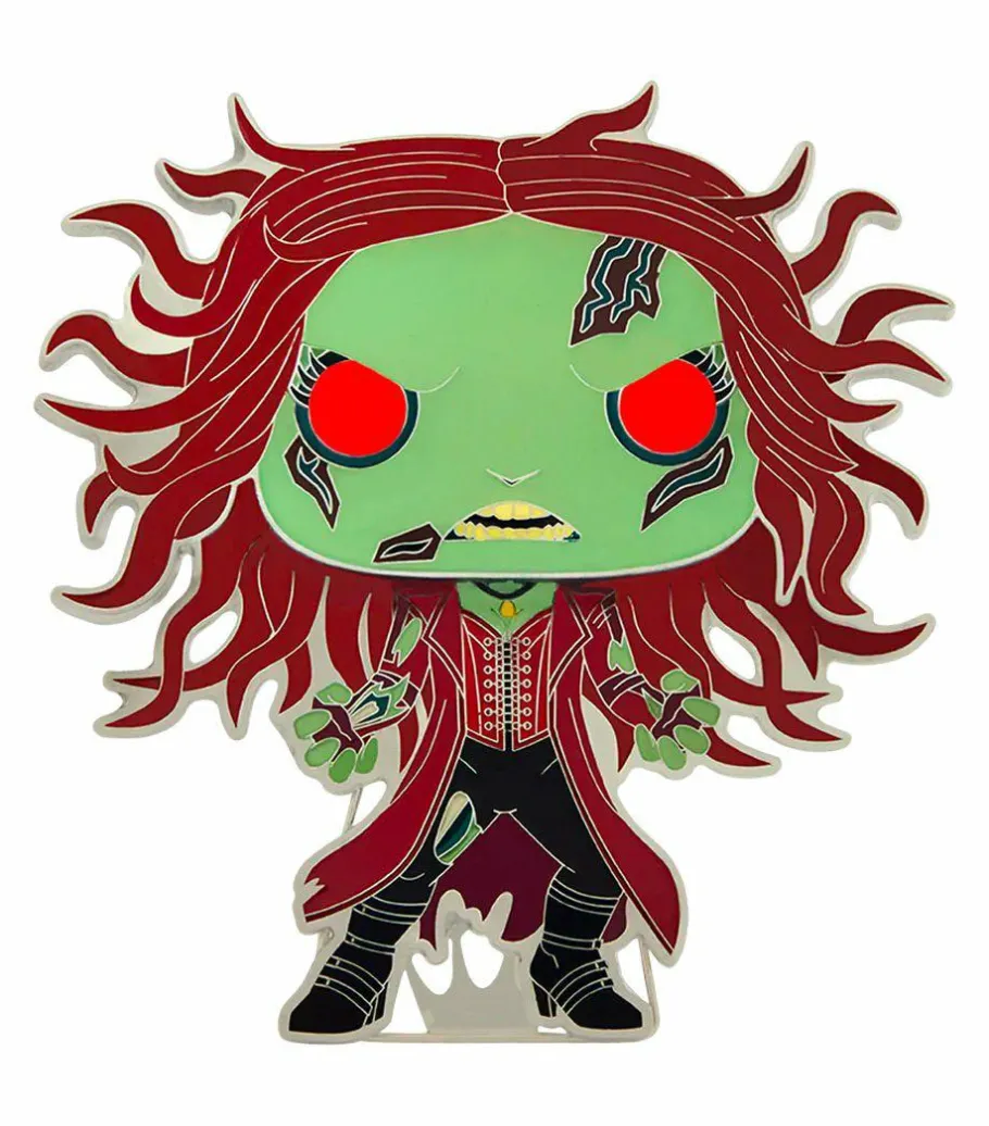 Pop! Home & Accessories>What If? What If…? - Zombie Scarlet Witch Glow in the Dark 4” Pop! Enamel Pin