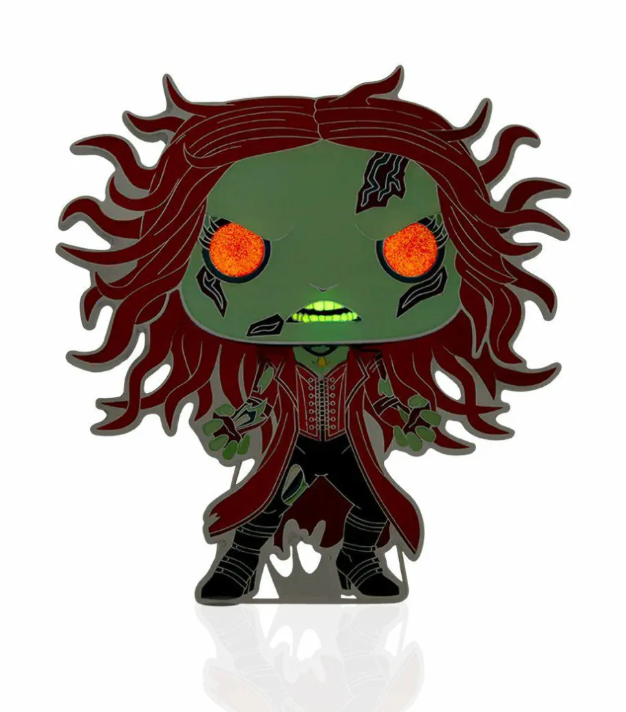 Pop! Home & Accessories>What If? What If…? - Zombie Scarlet Witch Glow in the Dark 4” Pop! Enamel Pin