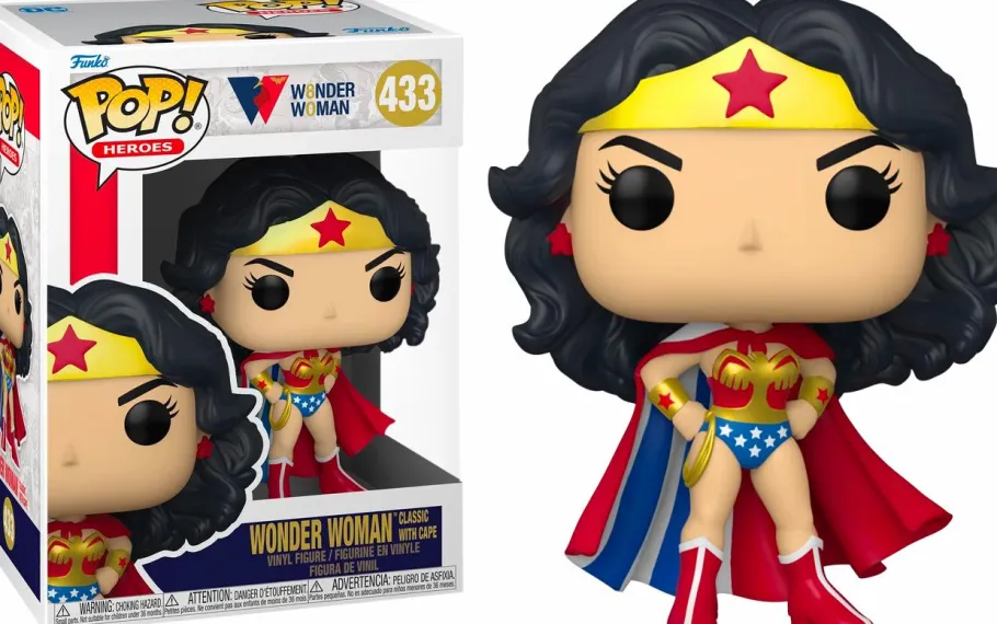 Standard Pop!>Wonder Woman - Classic with Cape 80th Anniversary Pop! Vinyl Figure