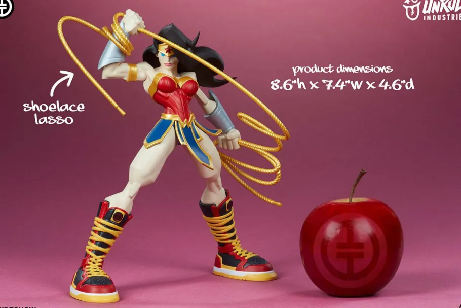 Designer Vinyl>Wonder Woman - 8” Vinyl Figure by Tracy Tubera