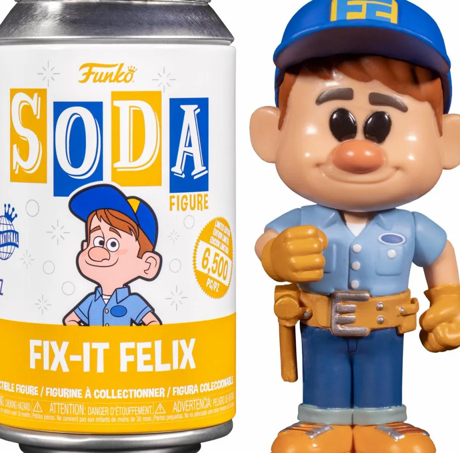 Designer Vinyl>Wreck-It-Ralph Wreck It Ralph - Fix-It Felix SODA Vinyl Figure in Collector Can (International Edition)