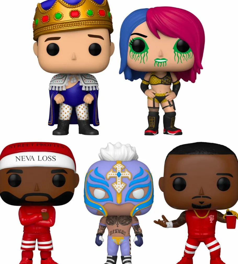 Pop! Bundles>Wrestling WWE/WWF WWE - All Hail The King Pop! Vinyl Bundle (Set of 5)