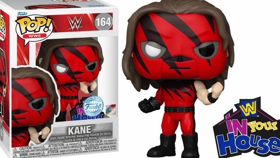 Standard Pop!>Wrestling WWE/WWF WWE - Kane Pop! Vinyl Figure with Enamel Pin
