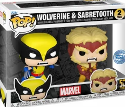 Pop! Bundles>Wolverine X-Men - Logan & Sabretooth 50th Anniversary Pop! Vinyl Figure 2-Pack (Popcultcha Exclusive)